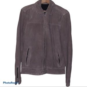 All Saints Hampden Suede Bomber